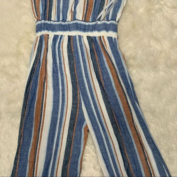 Sz Small Monteau Striped Jumpsuit w/belt detail - Picture 3 of 9